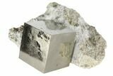 Pyrite Cube In Rock - Navajun, Spain #95643-1